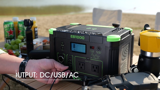 EBL ポータブル電源 1000W 999Wh/270000mAh Amazon.com : EBL Portable Power Station 1000W Solar Generator